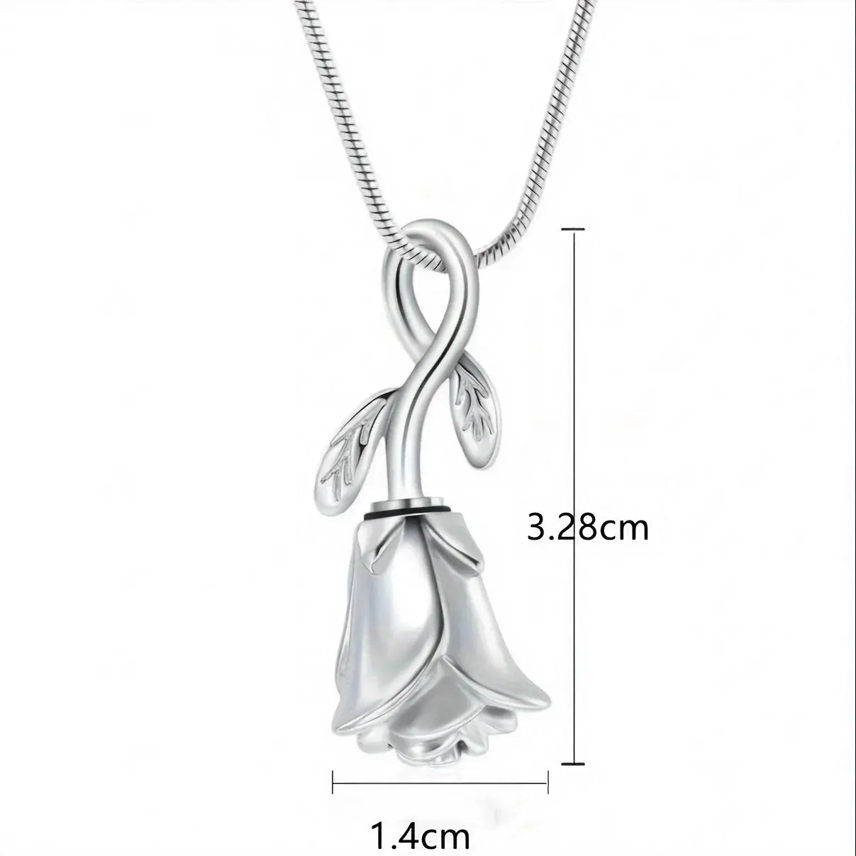 Florana™ Ashanger hangende Roos – Gedenksieraad in Zilver, Goud en Zwart Silverleven
