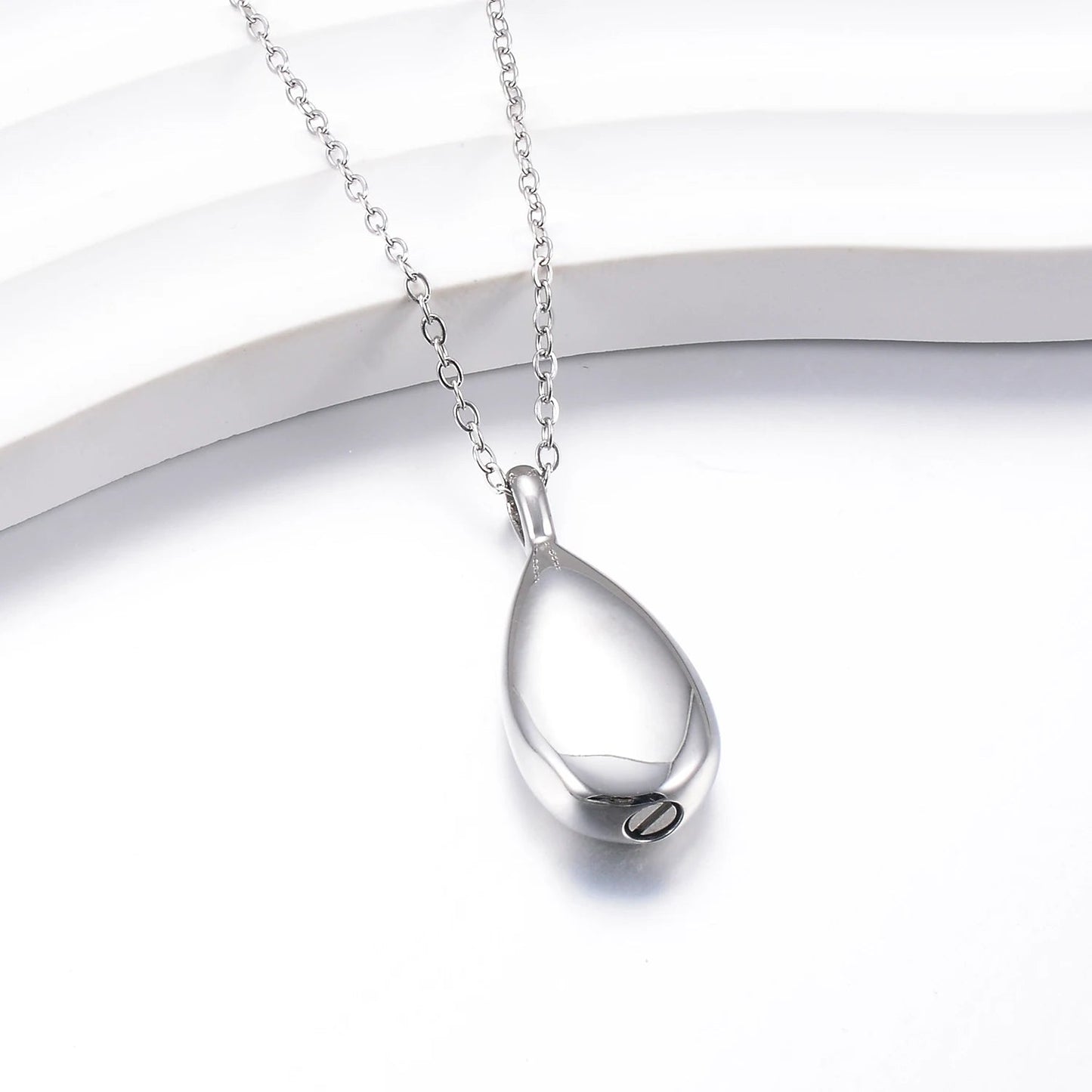 Tearum™ Ashanger Waterdruppel – Gedenksieraad in Zilver, Zwart en Goud Silverleven