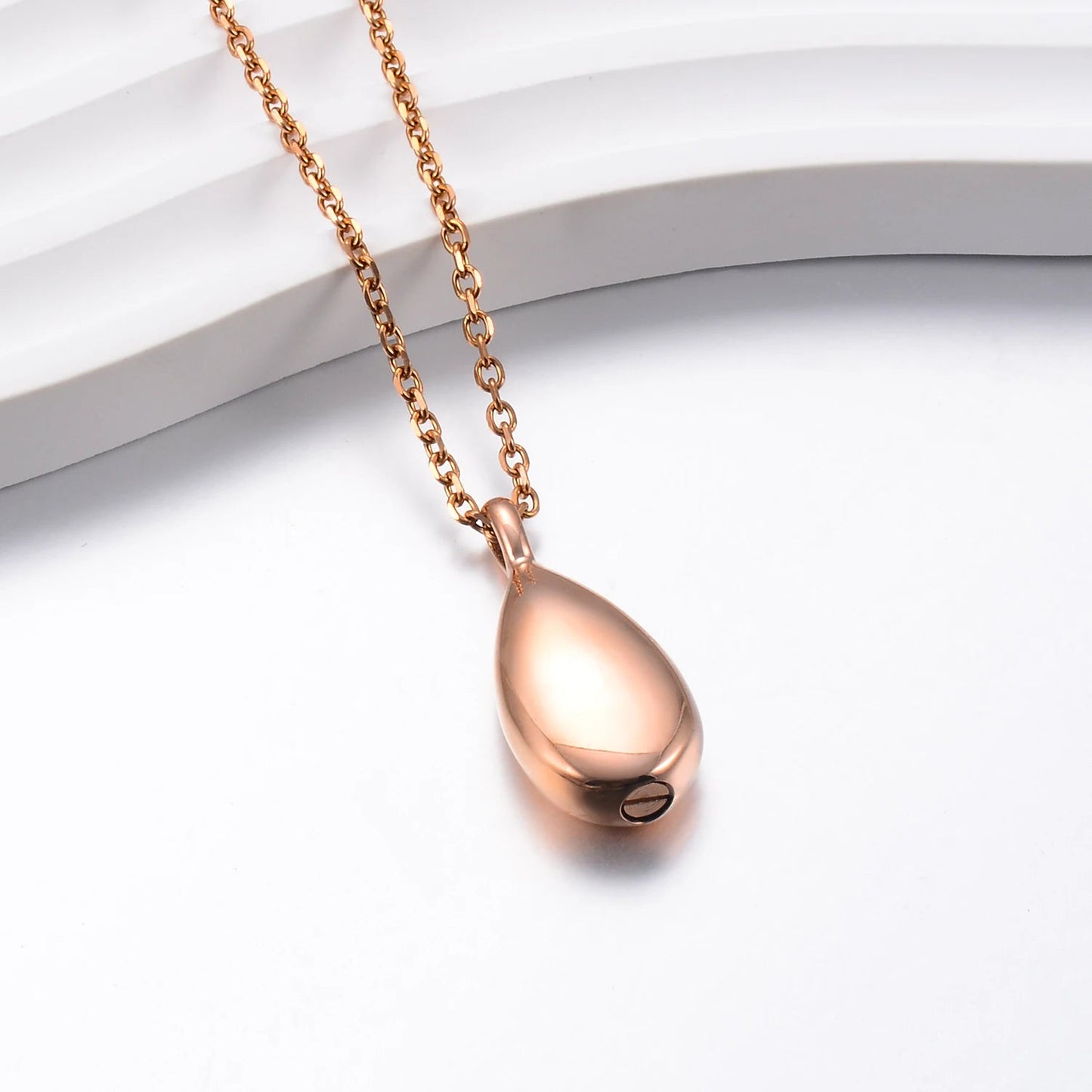 Tearum™ Ashanger Waterdruppel – Gedenksieraad in Zilver, Zwart en Goud Silverleven