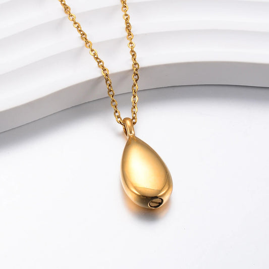 Tearum™ Ashanger Waterdruppel – Gedenksieraad in Zilver, Zwart en Goud Silverleven