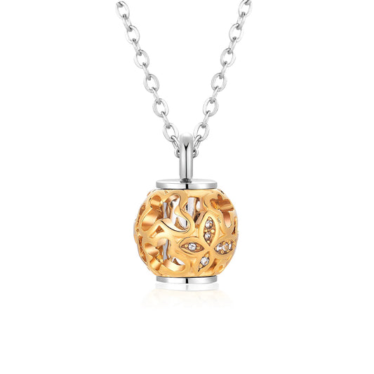 Papilora™ Ashanger Vlinder Bal met Kristal – Gedenksieraad in Zilver en Goud Silverleven