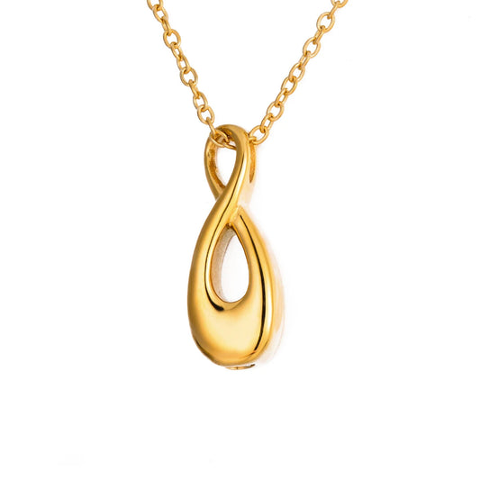 Infinité™ Ashanger Infinity 8 Vorm – Gedenksieraad in Zilver Zwart en Goud Silverleven