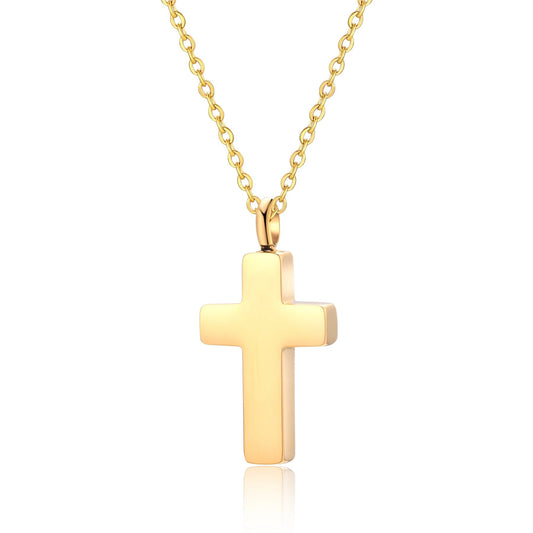 Divina™ Ashanger Kruis – Gedenksieraad in Zilver en Goud Silverleven