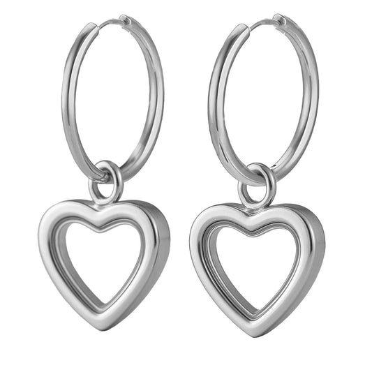 Memoring™ Oorbellen Set – 20 mm voor bij Ashanger naar Keuze Silverleven