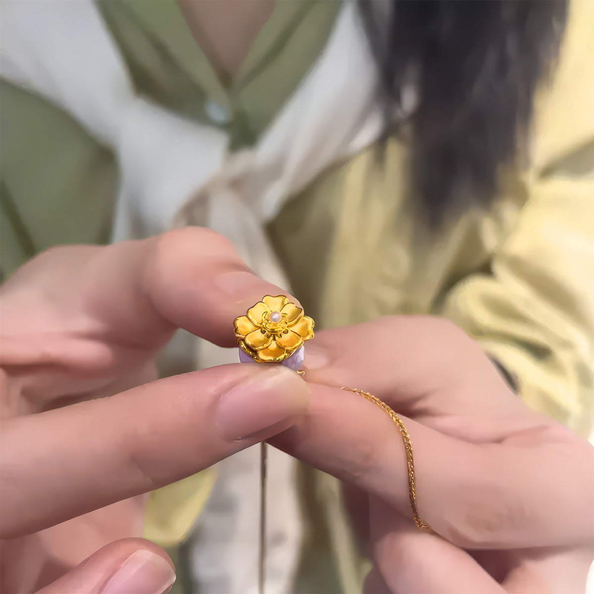 Amarosa™ Roze Bloeiende Roos Ketting – Sieraad voor Liefde en Verbondenheid