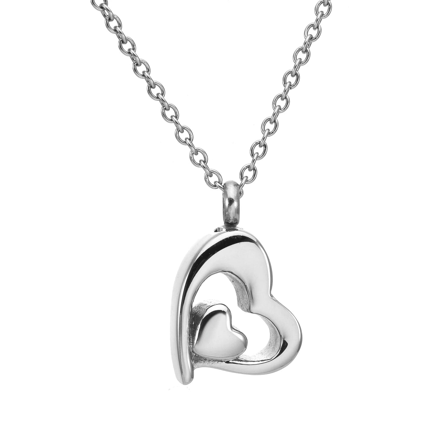 Duovita™ Ashanger Hart in Hart – Gedenksieraad in Zilver en Goud Silverleven