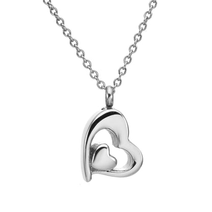 Duovita™ Ashanger Hart in Hart – Gedenksieraad in Zilver en Goud Silverleven