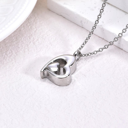 Duovita™ Ashanger Hart in Hart – Gedenksieraad in Zilver en Goud Silverleven