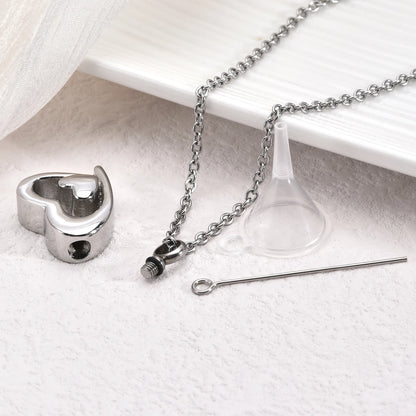 Duovita™ Ashanger Hart in Hart – Gedenksieraad in Zilver en Goud Silverleven