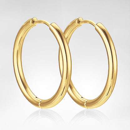 Memoring™ Oorbellen Set – 20 mm voor bij Ashanger naar Keuze Silverleven