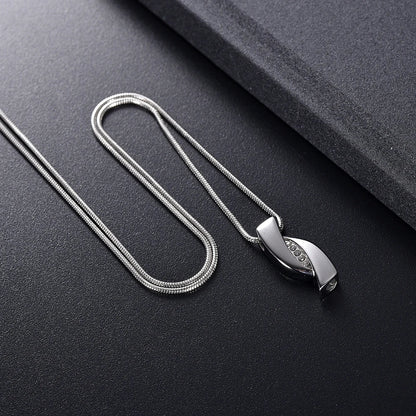 Infinea™ Ashanger Infinity met Kristal – Gedenksieraad in Zilver Silverleven