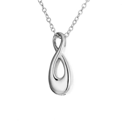 Infinité™ Ashanger Infinity 8 Vorm – Gedenksieraad in Zilver Zwart en Goud Silverleven