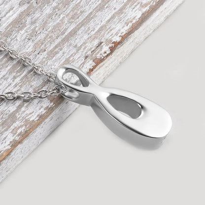 Infinité™ Ashanger Infinity 8 Vorm – Gedenksieraad in Zilver Zwart en Goud Silverleven