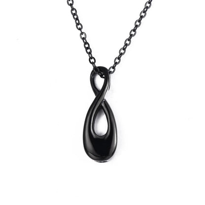 Infinité™ Ashanger Infinity 8 Vorm – Gedenksieraad in Zilver Zwart en Goud Silverleven