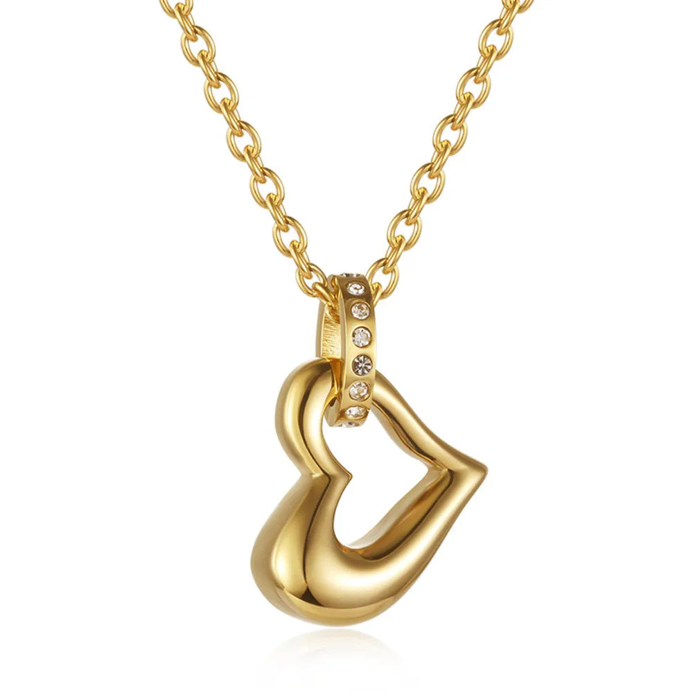 Luvion™ Ashanger Hartvorm Met Kristal Ring – Gedenksieraad in Zilver en Goud Silverleven