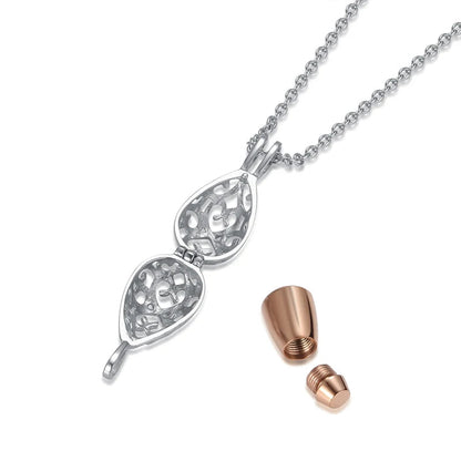 Eloria™ Ashanger Traanvorm Open – Gedenksieraad in Zilver en Goud Silverleven
