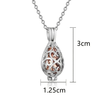 Eloria™ Ashanger Traanvorm Open – Gedenksieraad in Zilver en Goud Silverleven