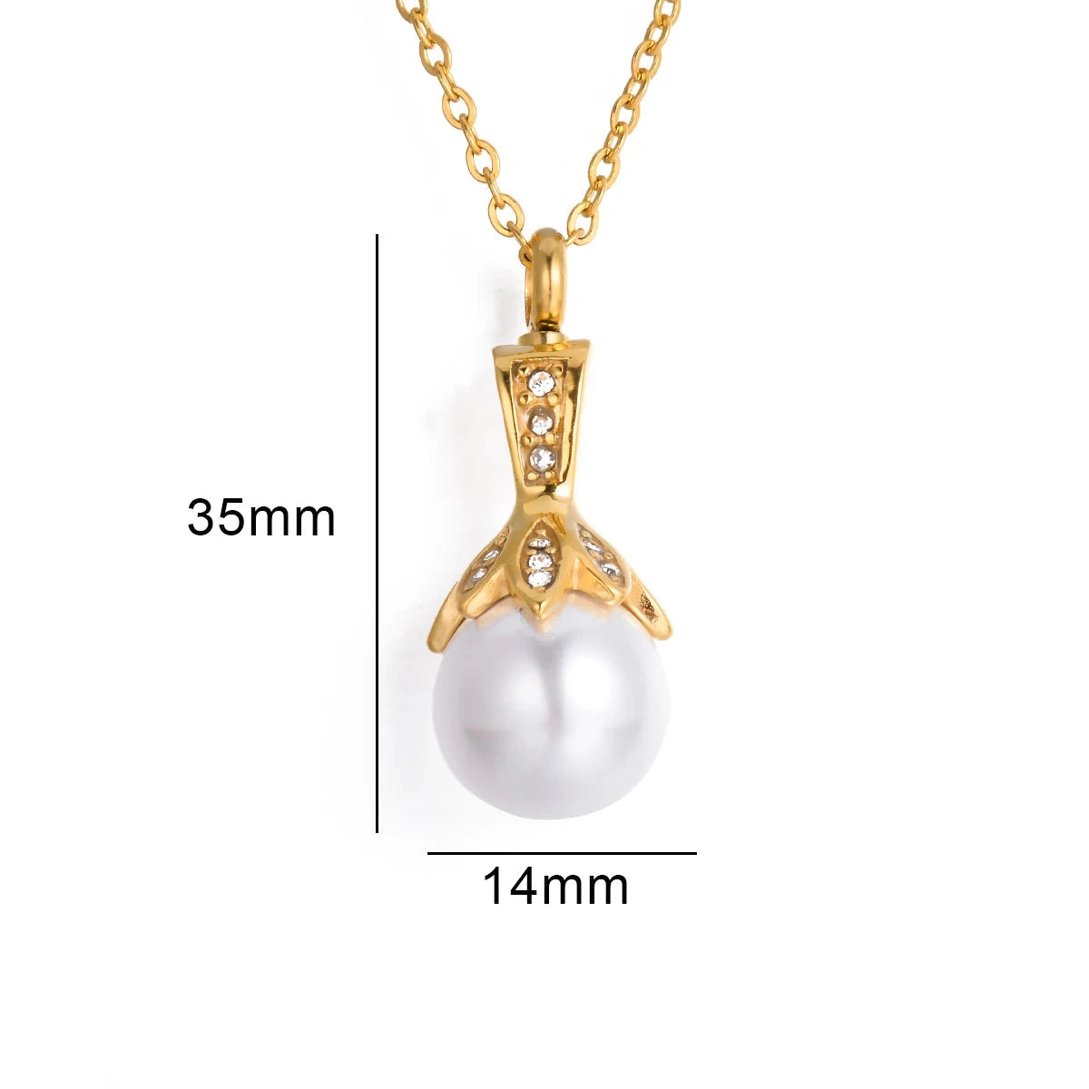 Perlina™ Ashanger Parelvorm – Gedenksieraad in Zilver en Goud Silverleven