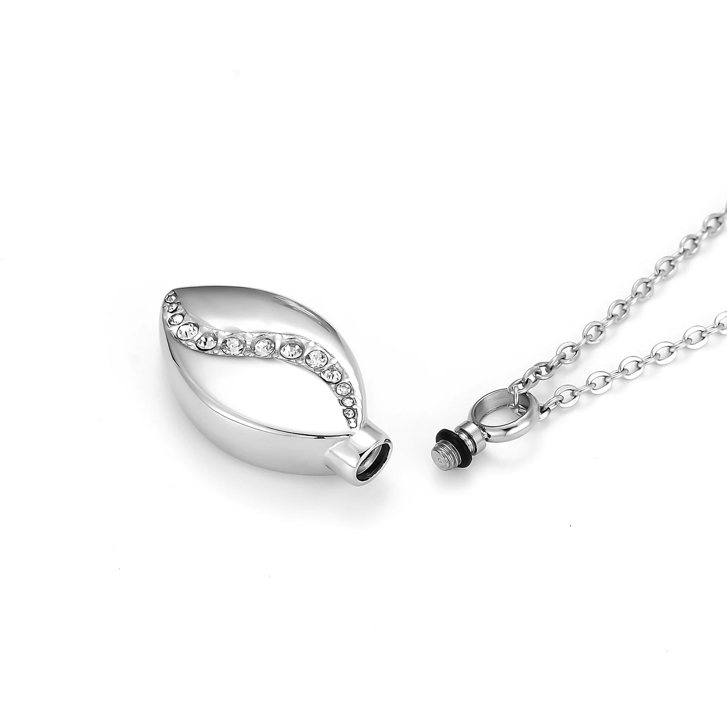 Teariq™ Ashanger Traan Druppel – Gedenksieraad in Zilver met Kristal Silverleven