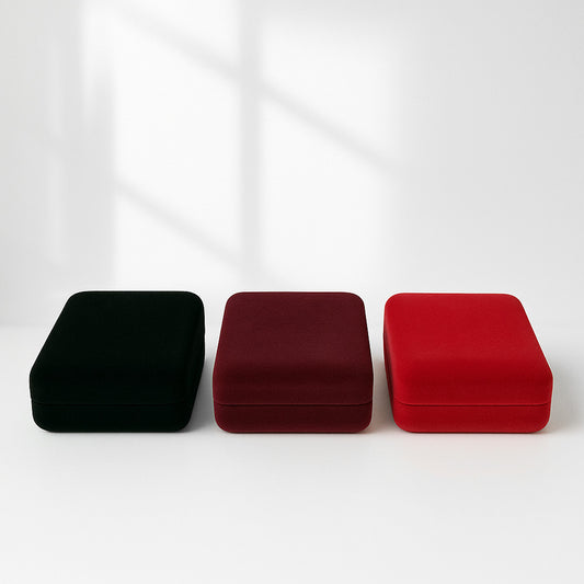 Luxury Velvet Jewelry Box for Necklace or Pendant – Gift Box for Gift Wrapping