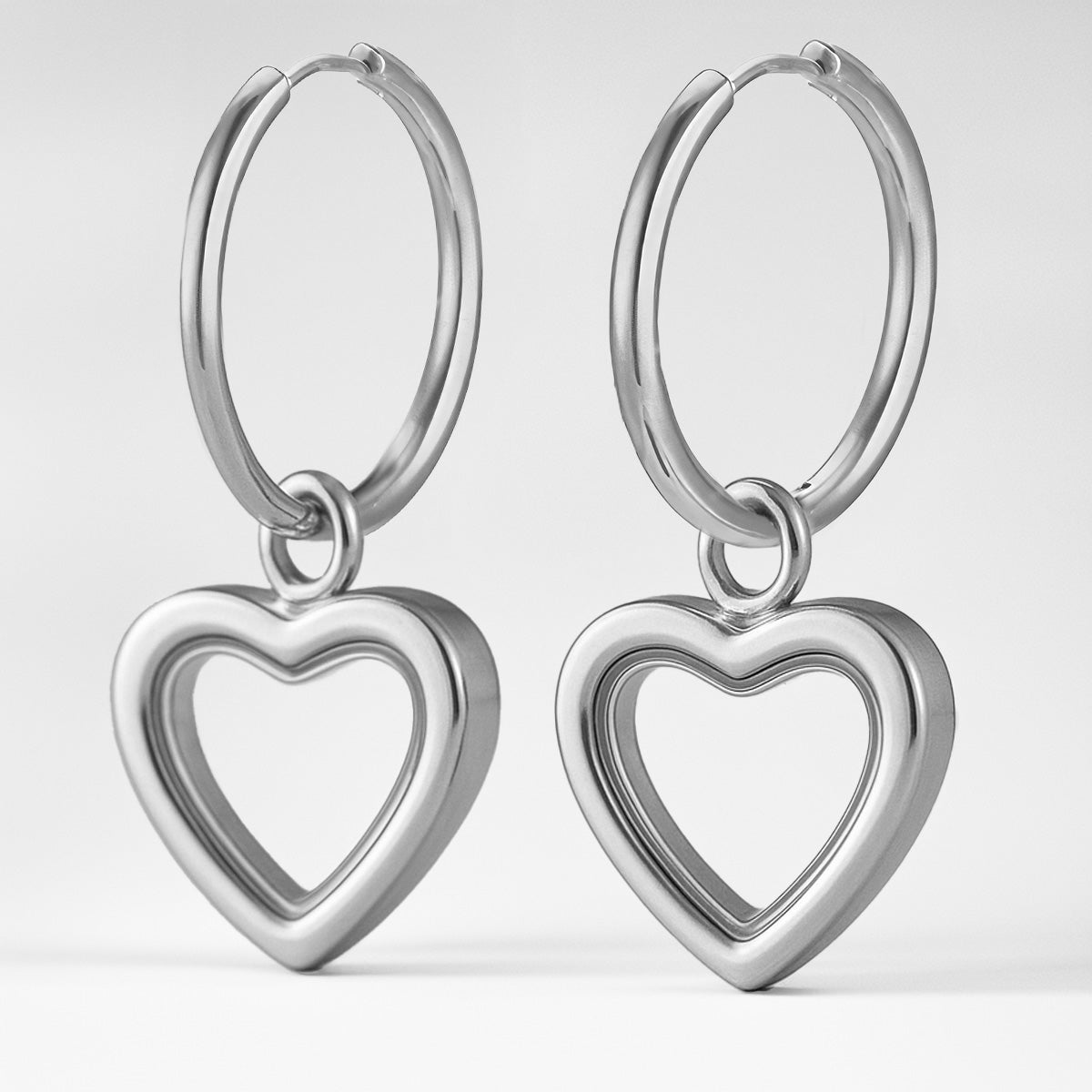 Memoring™ Oorbellen Set – 20 mm voor bij Ashanger naar Keuze Silverleven