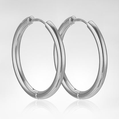 Memoring™ Oorbellen Set – 20 mm voor bij Ashanger naar Keuze Silverleven